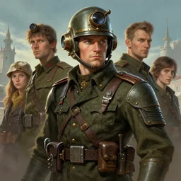 peace on donbas, colourised, face portrait, epic, military art, fantasy, dieselpunk, hd shot, digital portrait, beautiful, artstation, comic style, by artgerm, guy denning, jakub rozalski, magali villeneuve and charlie bowater