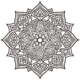 moroccan mandala, vector art, detailed
