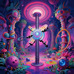 psychedelic realm laws of reality broken reveal mechanism existence, style of artgerm wlop