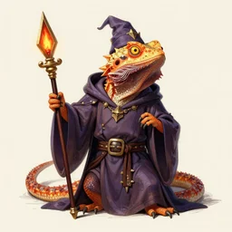 1979 Portrait of a bearded dragon wizard in high fantasy style by Chris Rahn. Trending on r/characterdrawing