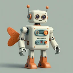 ( ( ( ( ( 1 9 5 0 s retro future robot android fish. muted colors. ) ) ) ) ) by jean - baptiste monge!!!!!!!!!!!!!!!!!!!!!!!!!!!!!!