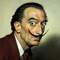 princeton university painted by salvador dali, high - quality