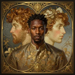 symmetry portrait of kendrick kang - joh jeong, intricate, elegant, highly detailed, digital painting, artstation, concept art, smooth, sharp focus, illustration, art by artgerm and greg rutkowski and alphonse mucha