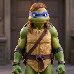 Emma Watson as a Teenage Mutant Ninja Turtle