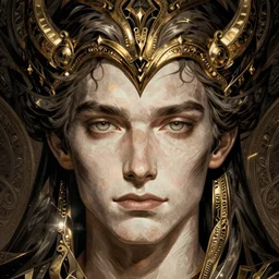 caius the shadow monarch, beautiful, detailed symmetrical close up portrait, intricate complexity, in the style of artgerm and ilya kuvshinov, cel shaded