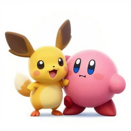 jigglypuff x kirby, cute couple