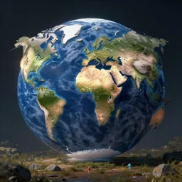 Photo of a world where everything isn\'t real, photorealistic, 4K photo