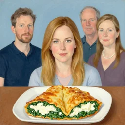 detailed portrait of linda cardellini cannelloni!! spinach! ricotta! by tomasz alen kopera and peter mohrbacher and johanna martine! and margaret keane! coherent luminescent