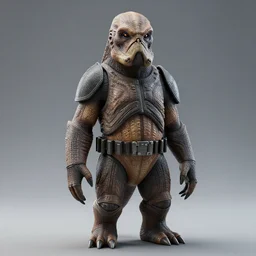 star wars creature, perfect face, full height, fine details, studio lighting, subtle shadows, rendered in vue, art by katsuya terada, photorealism, hyper realism, octane render, hyper detailed, canon eos r 3, f / 1. 4, iso 2 0 0, 1 / 1 6 0 s, medium shot, 8 k, raw, unedited, in - frame,