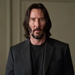 cinematic film still of Keanu Reeves starring in a Steven Spielberg film as A Japanese Samurai at a temple, 1999, shallow depth of field, photograph, natural lighting