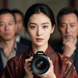 portrait of a stunningly beautiful traditional female in soft light, depth of field, zeiss lens, detailed, symmetrical, centered, fashion photoshoot, by annie leibovitz and steve mccurry, david lazar, jimmy nelsson, breathtaking, 8 k resolution, extremely detailed, beautiful, establishing shot, artistic, hyperrealistic, beautiful face, octane render