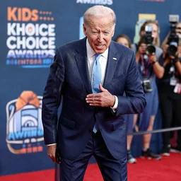 joe biden getting slimed at the kids choice awards