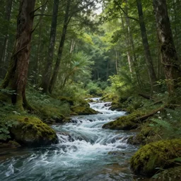 landscape forest river splash art graphic design art, fantasy, highly detailed, art by greg rutkowski