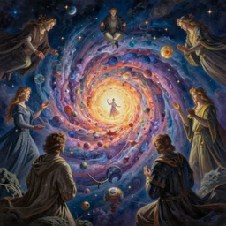 a hyper realistic surreal painting of sorcery that opens up a dimension to another twilight zone heaven!!! dimension, painted by highly detailed by peter mohrbacher, wayne barlowe, boris vallejo, paolo eleuteri serpieri, greg rutkowski, masterpiece, 4 k, 8 k, beautiful lighting, epic