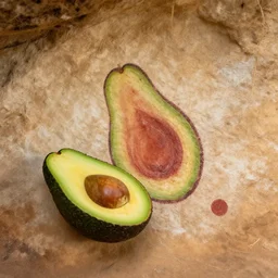 avocado being stolen, paleolithic cave painting