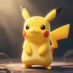lofi BioPunk Pokemon Pikachu portrait Pixar style by Ross Tran,