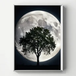 the moon with trees wpa poster 1 9 3 0 s