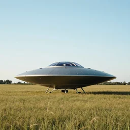 ufo by field photo