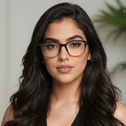 “ a gorgeous and beautiful latina woman with glasses ”