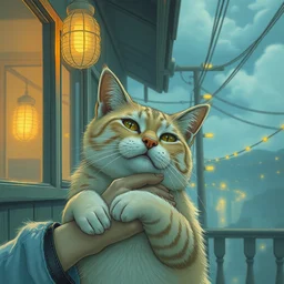 album cover art for holding cat akihiko yoshida