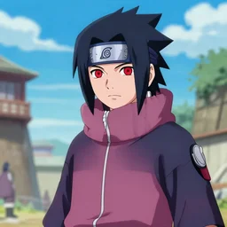 Orelsan as Sasuke Uchiwa from Naruto
