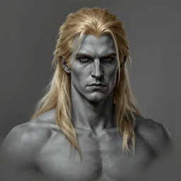 male dnd rogue, blond hair, grey skin, chest to head, dnd character | | realistic shaded, fine details, realistic shaded lighting painting by greg rutkowski, diego gisbert llorens, magali villeneuve, artgerm, jeremy lipkin, michael garmash, rob rey
