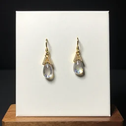 jewelry design, jewelry display, a pair of earrings for joel foger