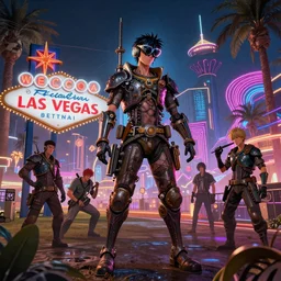 steampunk Las Vegas, fantasy, neon lights, james gurney, katsuhiro otomo, james paick, cinematic lighting, artstation, vibrant nature, anime style, Craig Mullins, Greg Rutkowski, Pete Morbacher, Tuomas Korpi, tekkon kinreet, volumetric light, artstation, octane render, redshift render, hyperrealism, photorealistic concept art, highly detailed