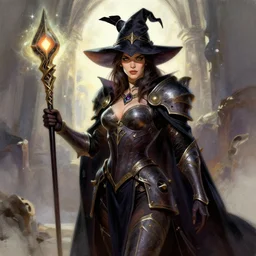 a beautiful witch paladin by Stanley Artgerm Lau, WLOP, Rossdraws, frank frazetta, Andrei Riabovitchev, Marc Simonetti, tranding on artstation