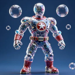 the thing from fantastic four made of bubbles