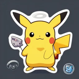 cute miss mascot trousselin trousselin klefki pokemon sticker art, cronobreaker, beeple game icon