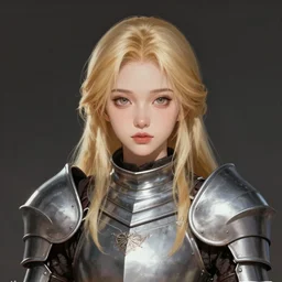 concept art of a girl knight with blonde hair, wearing armor | | cute - fine - face, pretty face, fine details by stanley artgerm lau, wlop, rossdraws, james jean, andrei riabovitchev, marc simonetti, and sakimichan, trending on artstation
