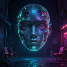 concept art 2 0 7 7 street, face on details base digital painting bioluminance wallpaper, style stranger things, yuumei devianart artworks octane render 8 k environment, few chairs, neon, highly detailed, 8 k, hdr, studio, matte painting, environment, digital illustration, artstation, by marta leydy