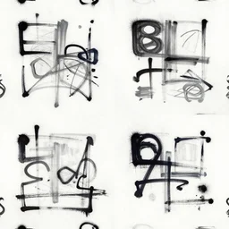 seamless texture in the style of jean - michel basquiat, abstract
