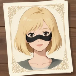 urban girl fanart with black facemask, blond bob haircut, muted colors, matte print, pastel colors, ornate, digital art, cute smile, digital painting, fan art, elegant, pixiv, by ilya kuvshinov, by studio ghibli