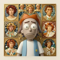 concept art by artgerm, amazingly dense distance portrait of a hyper realistic, frowning, sad rick sanchez by greg rutkowski, artgerm, alphonse mucha, concept art, octane render, highly detailed, high quality, 8 k, soft lighting, path traced, and uang guangjian and gil elvgren, symmetry!!