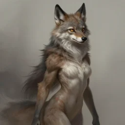 beautiful anthropomorphic female werewolf monstergirl, fantasy art, digital painting, concept art, highly detailed, smooth, art by artgerm