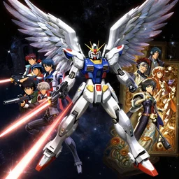 highly detailed vfx portrait of a gundam wing with wings of feathers beam saber fighting in space with a beam gun, unreal engine, greg rutkowski, loish, rhads, beeple, makoto shinkai and lois van baarle, ilya kuvshinov, rossdraws, tom bagshaw, alphonse mucha, global illumination, detailed and intricate environment