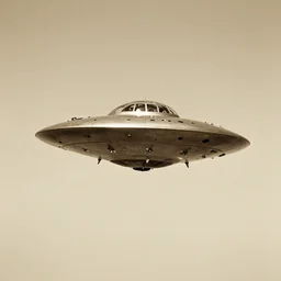 a ufo seen from an aeroplane, vintage photo, old, grainy, sepia