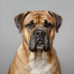 an award winning anamorphosis portrait painting of a american mastiff dog, inspired by lise deharme, albrecht durer, abstract, a level art, intricate, pop surrealism, digital poster, ornately detailed, photorealism, trending in artstation