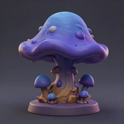funguar, stylized stl fantasy miniature, 3 d render, activision blizzard style, hearthstone style