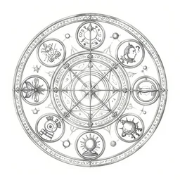 album cover art for symbols of magic circle by akihiko yoshida