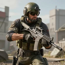 in-game screenshot of Call of Duty Modern warfare, 3d render, Unreal Engine, octane render, ray tracing, Unity, highly detailed, high quality, HD, 4k, 8k, realistic, sharp, trending