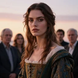 photographic portrait of a stunningly beautiful renaissance pre raphaelite female in soft dreamy light at sunset, supermodel, contemporary fashion shoot, by edward robert hughes, annie leibovitz and steve mccurry, david lazar, jimmy nelsson, breathtaking, 8 k resolution, extremely detailed, beautiful, establishing shot, artistic, hyperrealistic, beautiful face, octane render