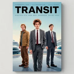 Official Poster for Transit, sci-fi film directed by Wes Anderson starring Emile Hirsch, 4k print