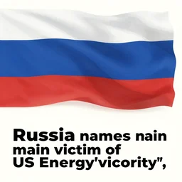 illustration to headline : russia names main victim of us energy'victory ', abstraction by ewi ebanesso