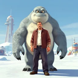 carl johnson from grand theft auto san andreas creature monster john carpenter by stanley artgerm lau, polar explorer, antarctic station, antarctica, wlop, the thing alien assimilation, metamorphose, movie the thing by john carpenter, rossdraws, frank frazetta, andrei riabovitchev, marc simonetti