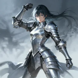 female warrior, passion, bravery, intricate armour costumes, light and shadow effects, intricate, digital painting, art station, concept art, cold tones, smooth, sharp focus, morandi color scheme, illustration, art by makoto shinkai and lois van baarle