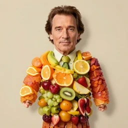 christopher walken made out of assorted fruits