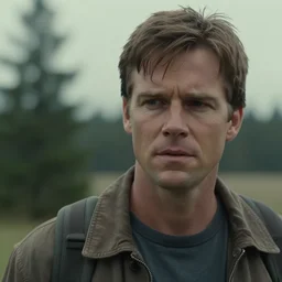 Live Action Still of Bob from Twin Peaks, real life, hyperrealistic, ultra realistic, realistic, highly detailed, epic, HD quality, 8k resolution, body and headshot, film still